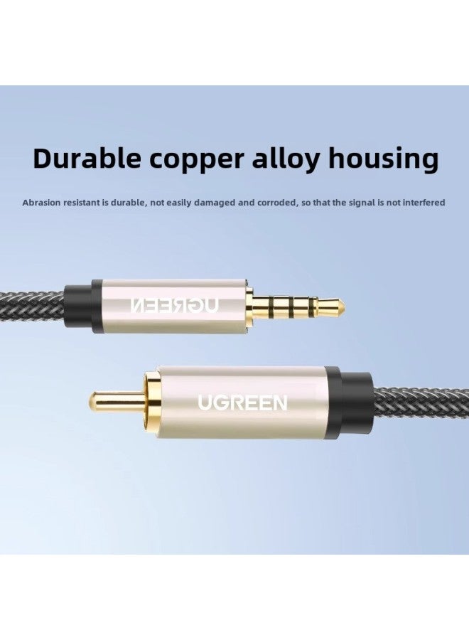 Green Union Coaxial Audio Cable 3.5mm To Single Lotus Head SPDIF Output Suitable For Xiaomi TV Audio Box-Colour:Black (for Xiaomi Tv Only) Spdif Cable-Line Length:1m  - Image 3