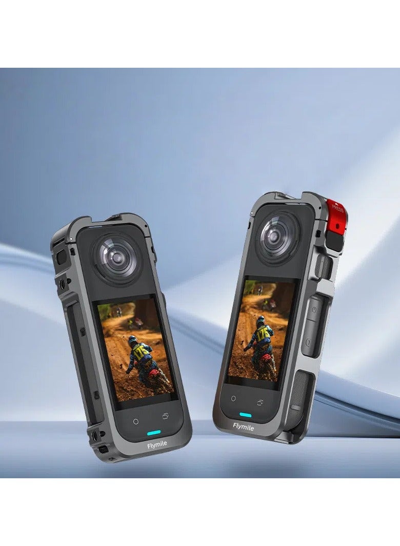 General Insta 360 X5 Professional Protection Expansion, Aluminium Multifunctional Rabbit Cage + Quick Release Interface + Acoustic Noise Reduction, Unlocking a New Approach to Panoramic Shooting  - Image 1