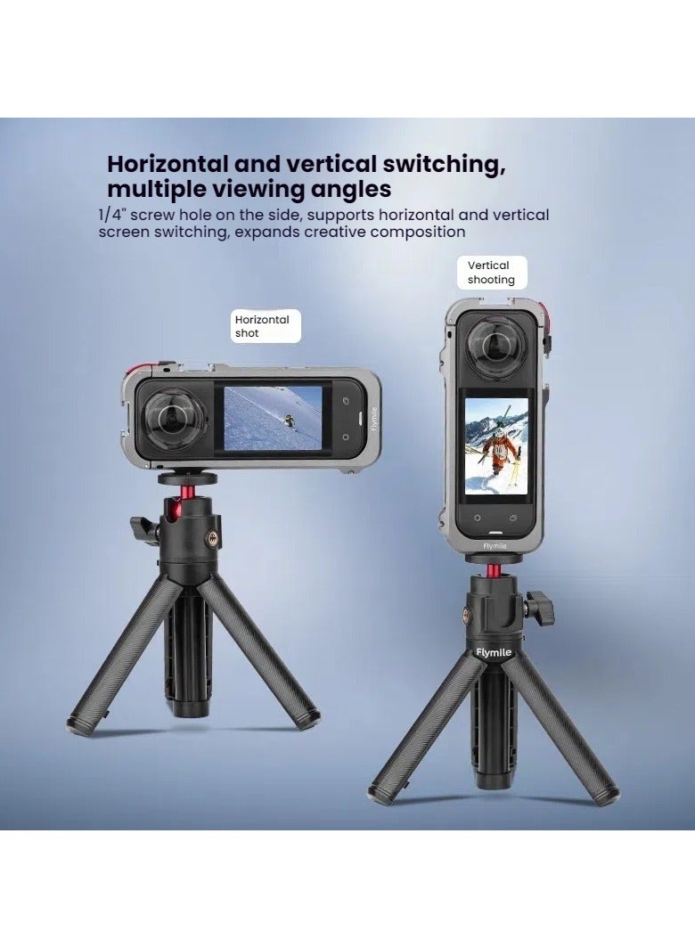 General Insta 360 X5 Professional Protection Expansion, Aluminium Multifunctional Rabbit Cage + Quick Release Interface + Acoustic Noise Reduction, Unlocking a New Approach to Panoramic Shooting  - Image 4