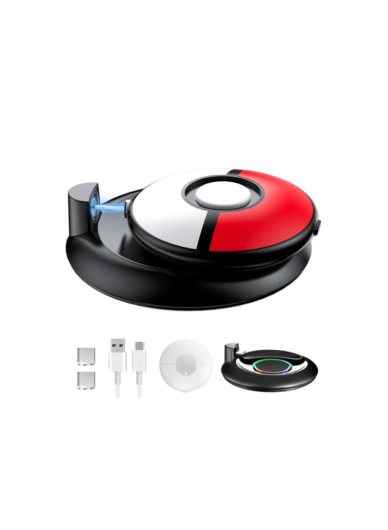 SOLARAE RGB Charging Dock and Protective Cover for Pokémon GO Plus +, Compatible Charging Station to Safeguard Your Device from Scratches, Drops, and Dust. - Image 1