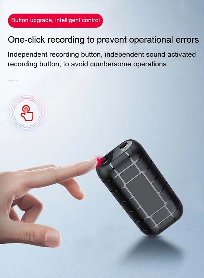 128G Magnetic Voice Activated Recorder with AI-Triple Noise Reduction,2000 Hours Recording Capacity,Digital Audio Recorder, Small Recording Devices - Image 4