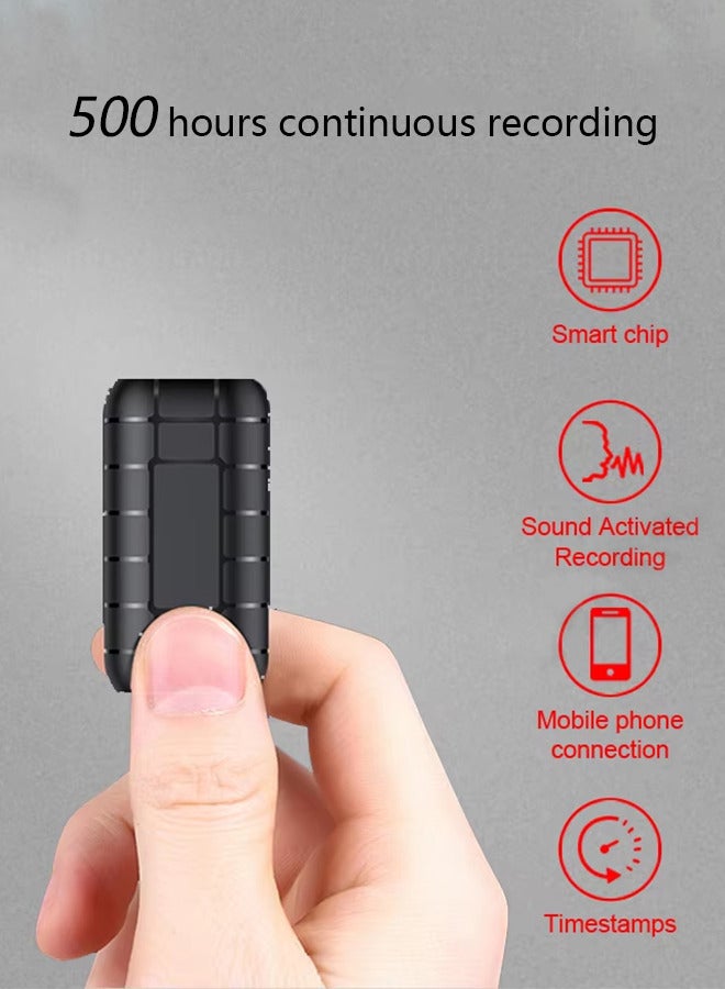 128G Magnetic Voice Activated Recorder with AI-Triple Noise Reduction,2000 Hours Recording Capacity,Digital Audio Recorder, Small Recording Devices - Image 2