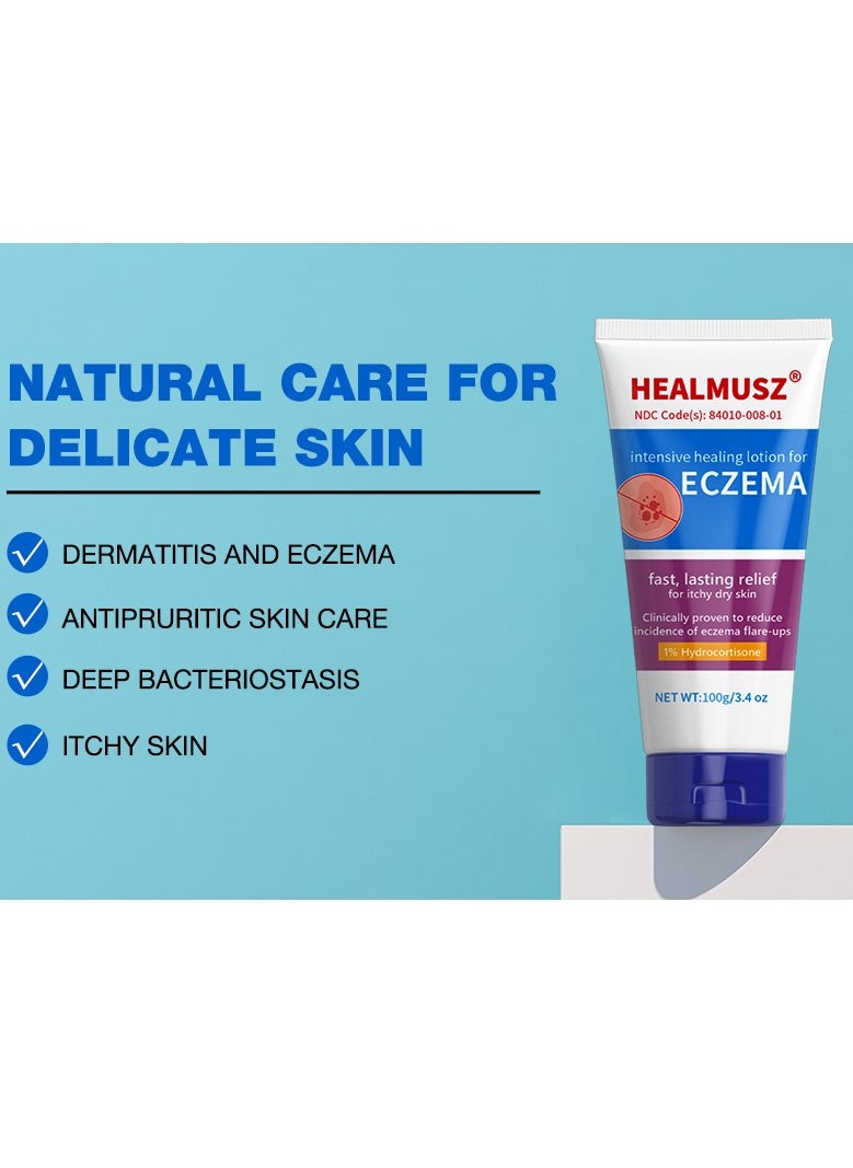 100g Eczema Cream Anti Itch Cream for Eczema Prone and Dry Skin Relief for Itching Redness Flaking and Irritated Maximum Strength Eczema Relief Cream