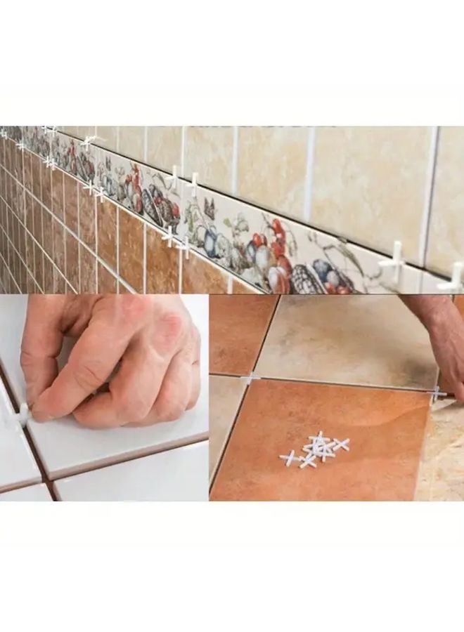 500pcs 2 0mm Cross Tile Spacers Reusable Ceramic Tiler Leveling System For Wall Floor - Image 3