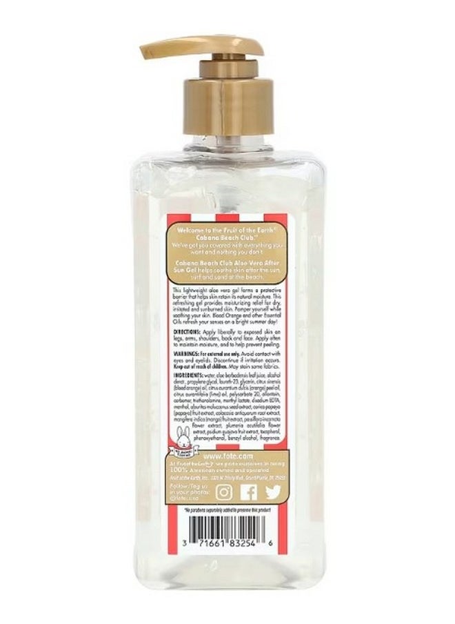 Fruit of the earth Cabana Beach Club Aloe Vera After Sun Gel with Blood Orange  Essential Oils 16 oz 453 g  - Image 2