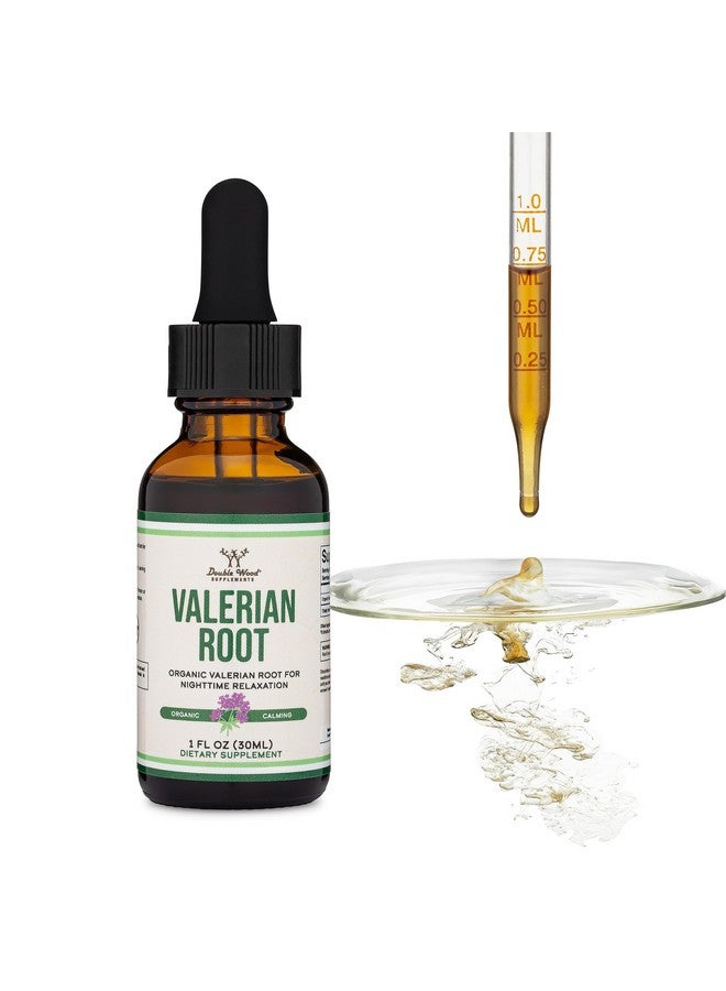 قطرات جذر حشيشة الهر للنوم - مستخلص صبغة جذر حشيشة الهر العضوي 168 ملغ - 1 أونصة سائلة، 30 جرعة (امتصاص أفضل من الكبسولات، يعزز شاي جذر حشيشة الهر) للاسترخاء والهدوء من شركة دبل وود - Image 2