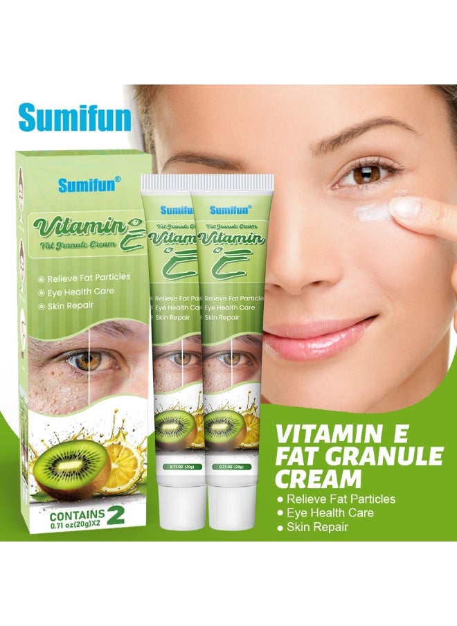 Sumifun 2-Pcs Vitamin E Fat Granules Cream 20g,Effective Removal of Fat Particles,Eye Health Support  - Image 1