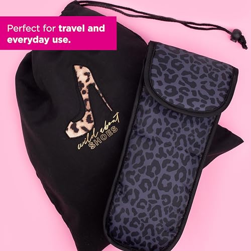 Miamica “Good Hair Day” Heat-Resistant Hair Tool Bag with Secure Closure, Black/Rose Gold, 5.5” x 13” x .5” – Store Flat Iron, Curling Iron, & More When Traveling - Image 5