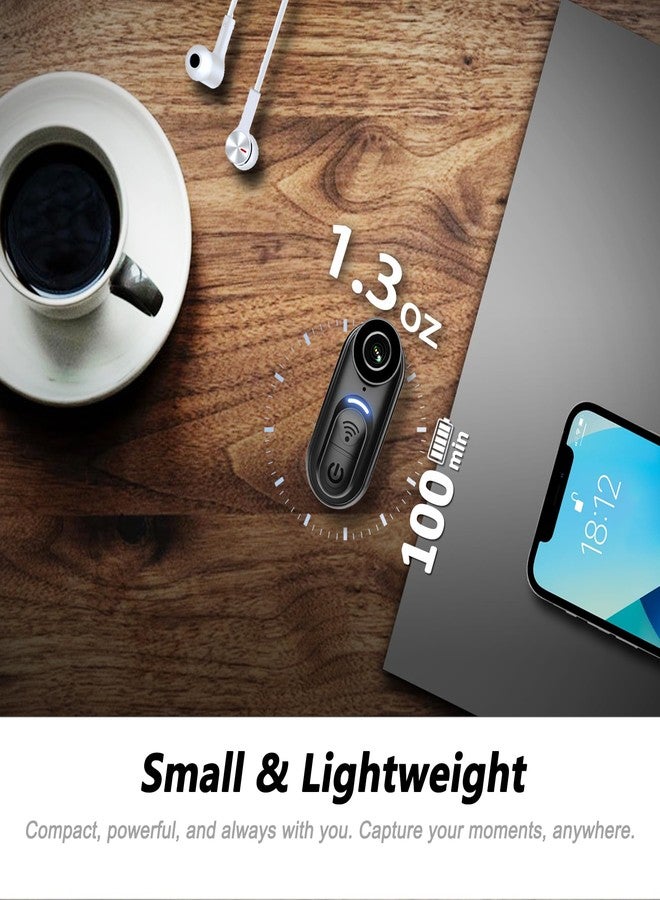 SixBondsCam 4K Mini Body Camera with Stabilization, Wearable POV Action Cam with 64GB Storage, Magnetic Hands-Free Recording for Cycling, Travel, Work, Daily Vlogging - Image 5