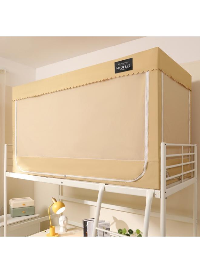 Bluejw Bed Curtain Mosquito Net Dormitory Shading Integrated Upper Bed Lower Bed Universal College Students' Dormitory All-inclusive Enclosed Essential Bed Curtain - Image 1