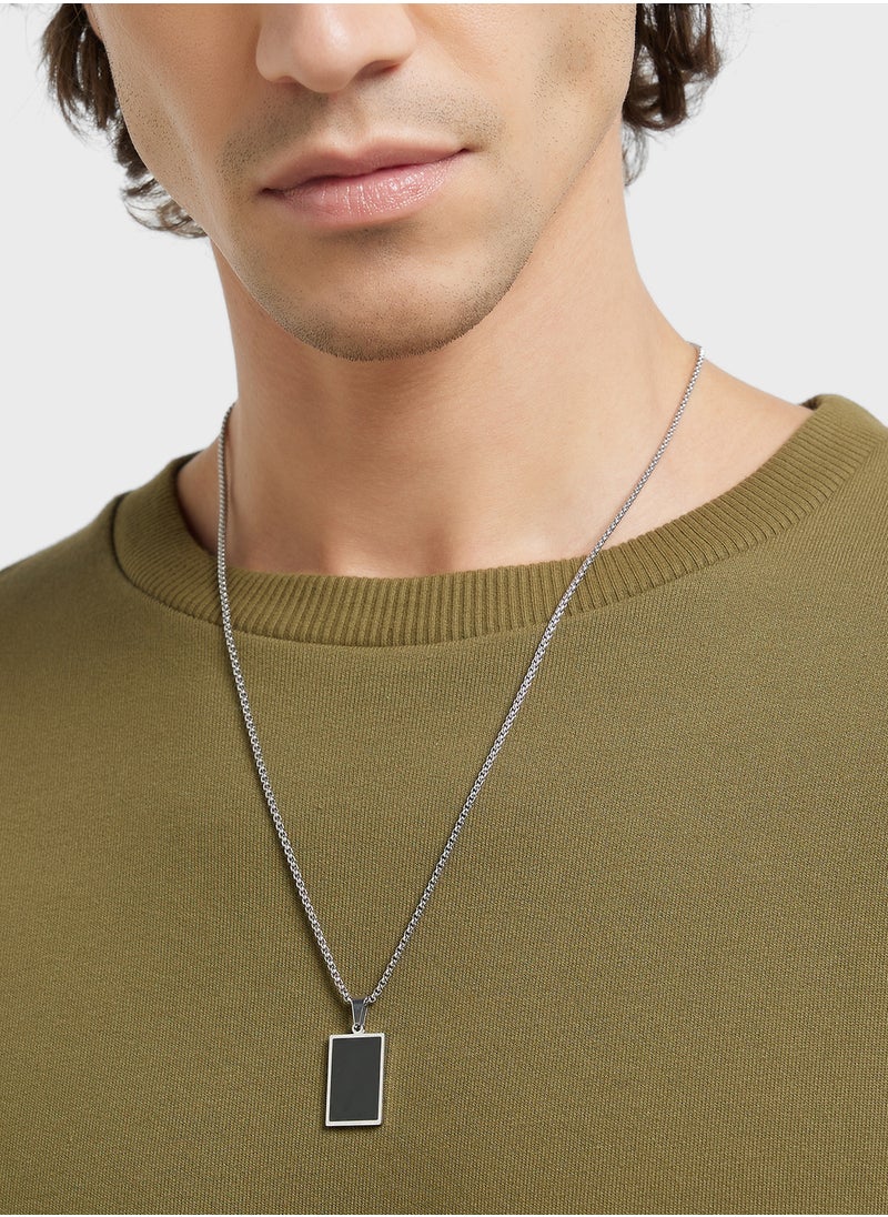 Robert Wood Pendant Chain Necklace  - Image 4