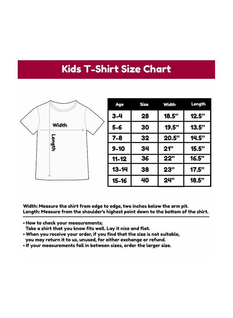 Lebanese Kids Boys T-Shirt Classic Round Neck And Short Sleeve Cotton Tshirt-Lebanese Boys T-Shirt Ideal For Daily Wear And Events