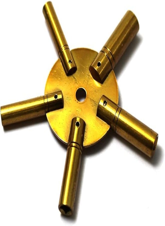 ATAR Clock Winder Winding Set of 2 Key Brass Even & Odd Numbers Tool Universal Mantle 5 Prong (2, 4, 6, 8, 10 and 3, 5, 7, 9, 11) - Image 5