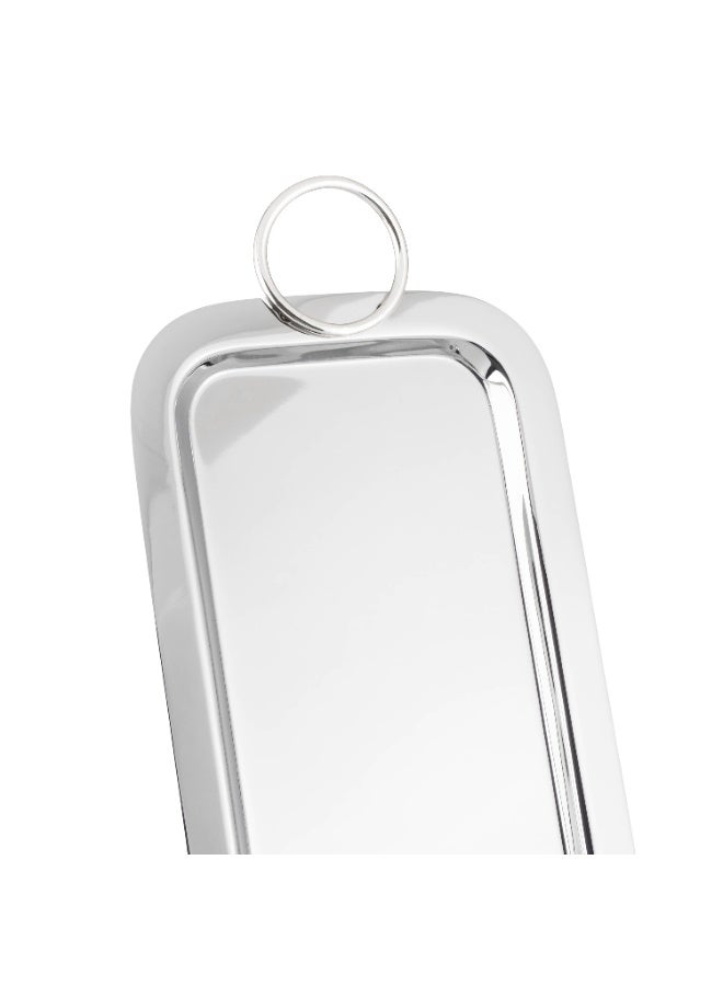 المرحومي صينية تقديم فاخرة من الستانلس ستيل مقاس 16x35 سم - Image 3