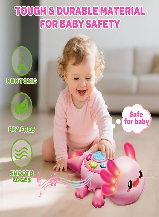 GMAOPHY Baby Axolotl Toys 6-12 Months,Tummy Time Musical Crawling Toys with Light,Interactive Early Educational Learning Toys for Infant 6-9-12 Months,Christmas Birthday Gifts for Toddlers 1 Year Old Boy Girl - Image 5
