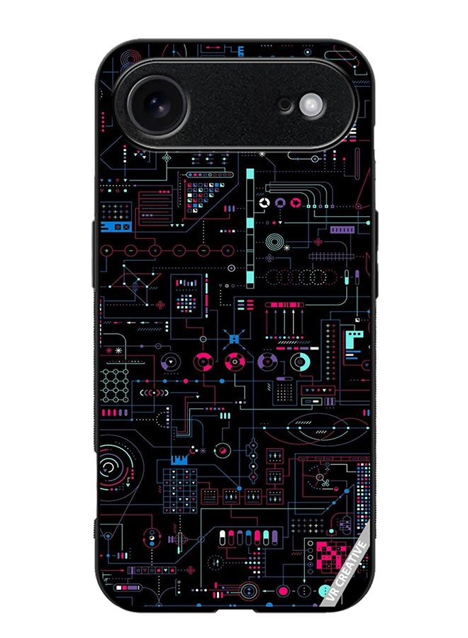 VR CREATIVE Protective Case Cover For Apple iPhone 17 Air Circuit Design Multicolour