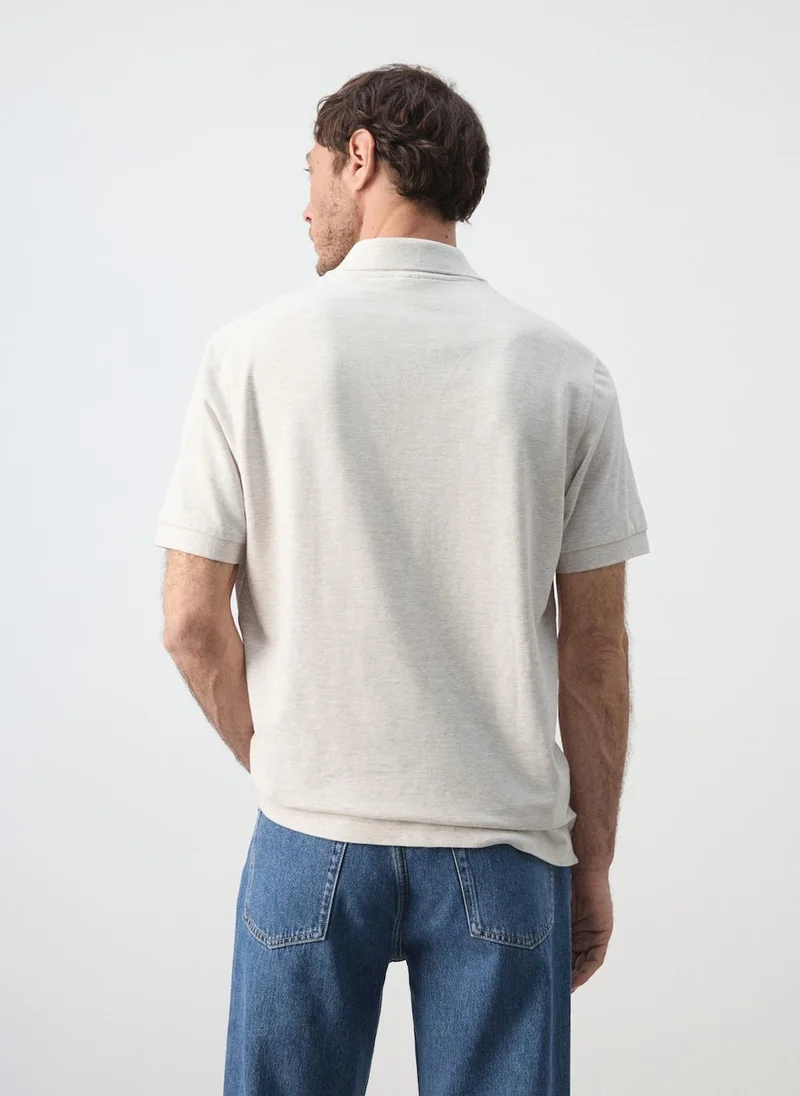 Mango Man Regular-Fit Cotton Piqué Polo Shirt