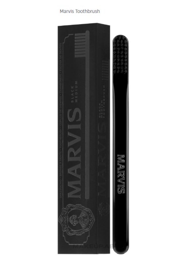 Marvis فرشاة أسنان مارفيس السوداء المتوسطة - تصميم إيطالي أنيق للعناية الفموية الفعالة يومياً - Image 2