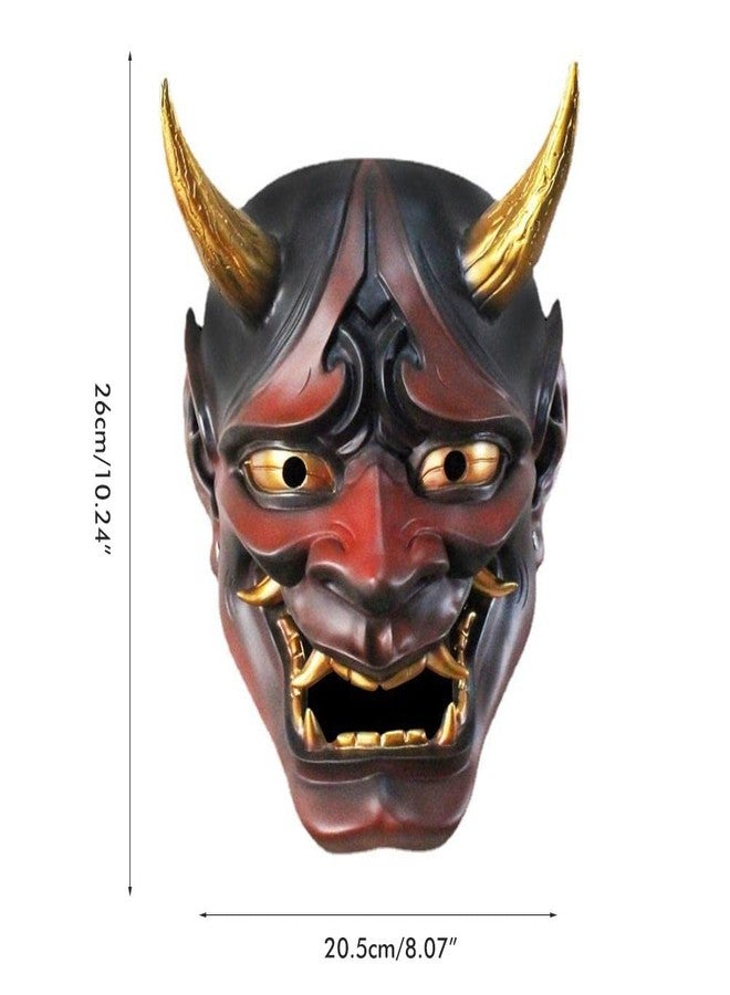 NOENNULL Halloween Mask - Japanese Hannya Mask, Resin Horror Ghost Face Mask Cosplay Ghostface Mask for Stage Performance Props Halloween Party Decor (B) - Image 2