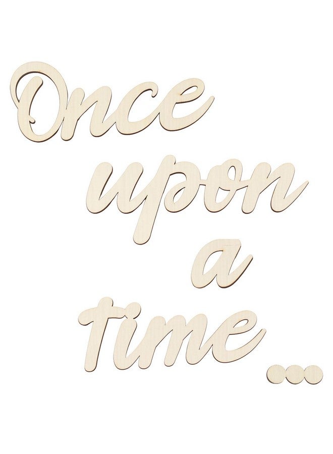 Longan Craft Once Upon a Time Sign Nursery Decor Once Upon a Time Wood Sign Wall Decor for Reading Corner Kids Room Family Bookshelf Home Décor Birthday Present DIY Decoration - Image 1