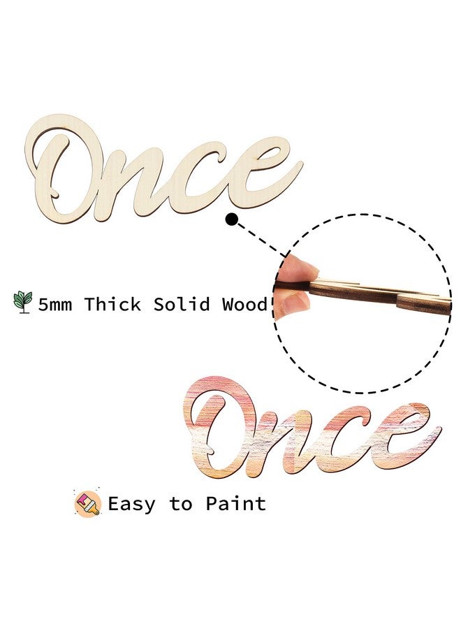 Longan Craft Once Upon a Time Sign Nursery Decor Once Upon a Time Wood Sign Wall Decor for Reading Corner Kids Room Family Bookshelf Home Décor Birthday Present DIY Decoration - Image 3