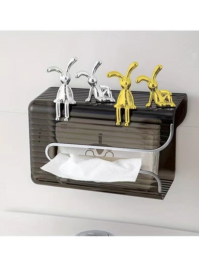 مجموعة من 4 زينة سيارة على شكل أرنب، زينة خفيفة وفاخرة، ديكورات داخلية لطيفة للسيارة، مجوهرات إبداعية لوحدة التحكم المركزية للسيارة - Image 3