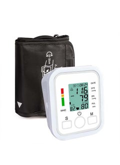 Blood Pressure Monitor for Home Use Extra Large Cuff Automatic Upper Arm Digital Blood Pressure Machine,Large Display with LED Background Light (White-Upper Arm)