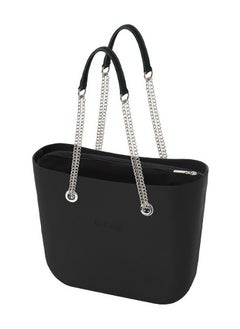 O bag O bag mini with Long Double Chain Handles in Black  - Image 4