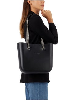 O bag O bag mini with Long Double Chain Handles in Black  - Image 1