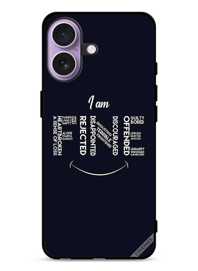 Covernex Apple iPhone 17 Protective Case Cover Calligraphy I Am Fine - Image 1