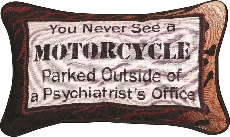 Manual Woodworker Manual 12.5 x 8.5-Inch Decorative Throw Pillow, You Never See a Motorcycle - Image 5