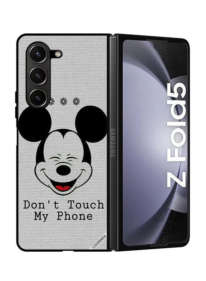Covernex Protective Case Cover For Samsung Galaxy Z Fold 5 Don't Touch My Phone Mickey - Image 1
