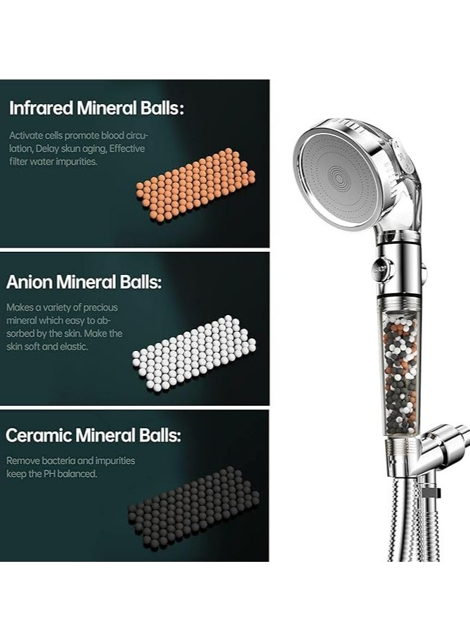 H2O High pressure water filter shower head and impurity filter - Image 3