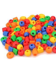 RAINBOW TOYFROG Lacing Beads For Toddlers (60 Stringing Beads,4 Strings) -Educational Montessori Preschool Activities,Toddler Sensory Occupational Therapy Toys Autism Ot (With Storage Bag)  - Image 2