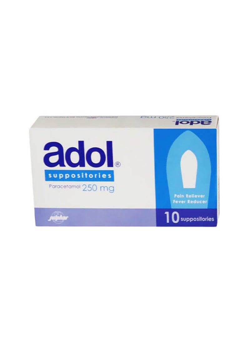 250mg – 10 Suppositories