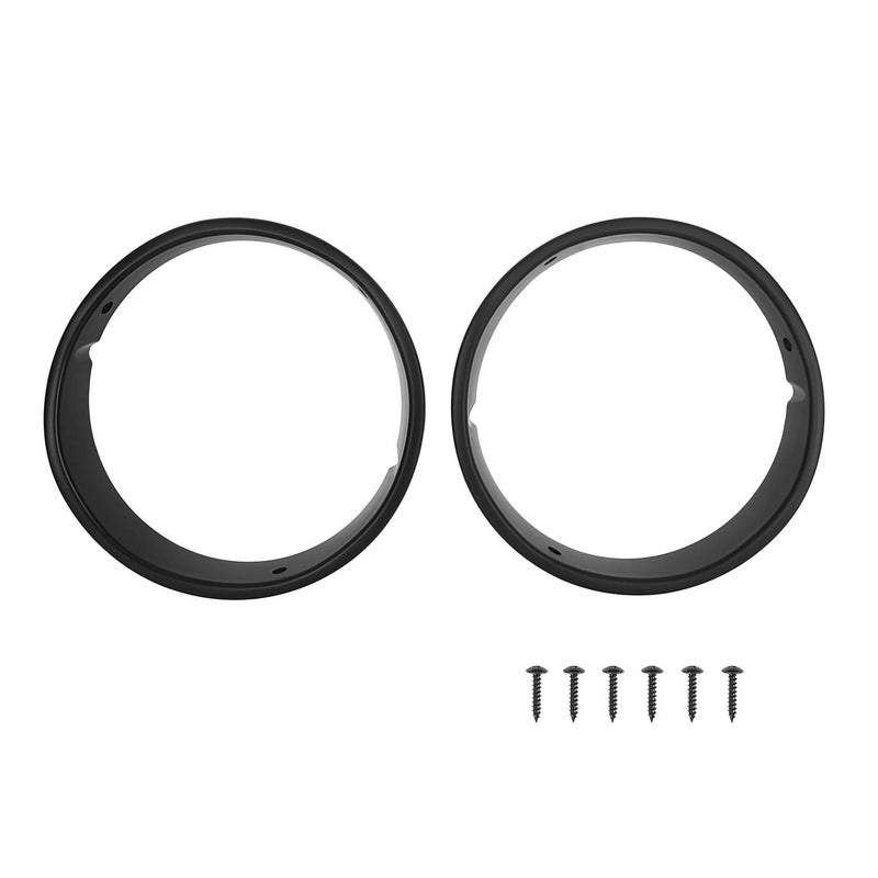 V8 GOD Matte Black Headlight Bezels Cover Trim Insert Bracket for Jeep Wrangler TJ 1997 1998 1999 2000 2001 2002 2003 2004 2005 2006 (Sold as Pair) - Image 5