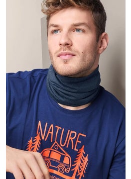 Tchibo Men Multifunctional Head Scarf, Mottled Dark Blue  - Image 1