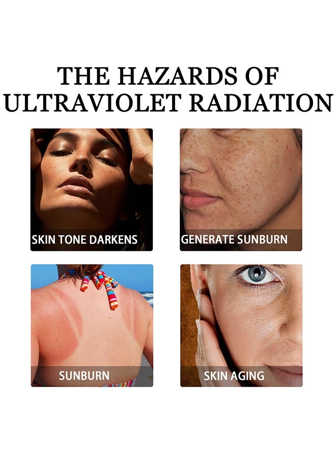 OUHOE UVB/UVA Protection Sunscreen Lotion,BODY & FACE Sunscreen Lotion,Vitamin E SPF 100 UVA/UVB Protection,Very Water & Sweat Resistant Lightweight ,Non Greasy Quick Absorption Protection from Skin burn Damage 50G - Image 5