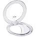 MIRRORVANA Small Compact 30X Magnifying Mirror for Travel Handheld Foldable Very Lightweight Mini PocketSized Magnified Mirror for Purse Round 33 Diameter - Image 2