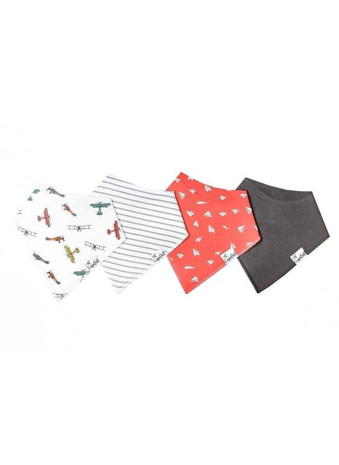 Copper Pearl Baby Bandana Drool Bibs For Drooling And Teething 4 Pack Gift Set"Ace"By Copper Pearl Soft Set Of Cloth Bandana Bibs For Any Baby Girl Or Boy Cute Registry Ideas For Baby Shower Gifts  - Image 3