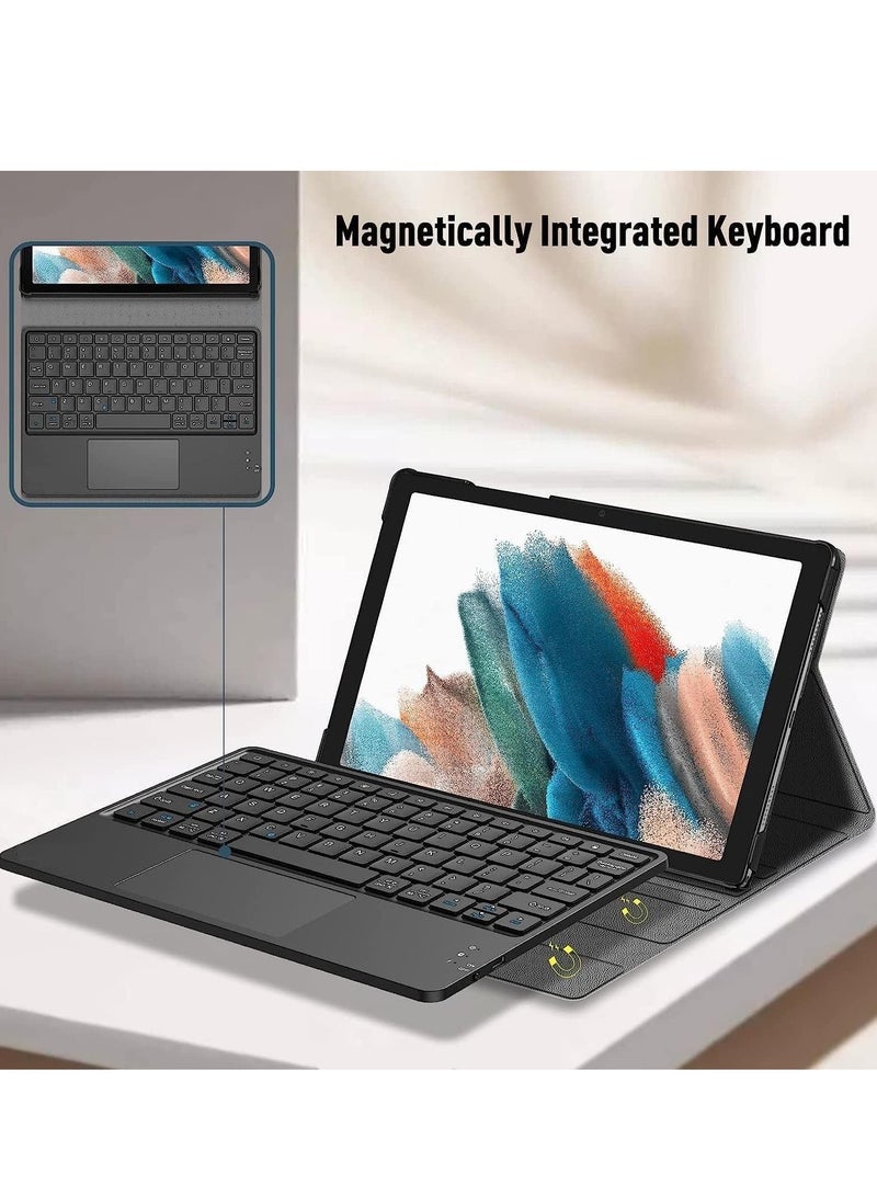 ELTRAZONE 🖥️ Keyboard Case for Samsung Galaxy Tab S6 Lite 10.4 Inch 2022/2020 Model (SM-P610/P613/P615/P619) - Soft TPU Back Cover with Built-in Trackpad, Detachable Wireless Bluetooth Keyboard, Black - Image 4