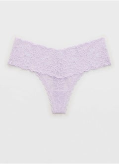 Aerie Lace High Leg Thong  - Image 1