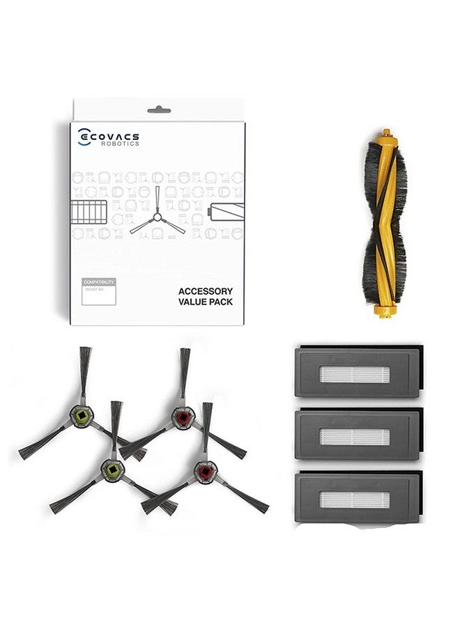 ECOVACS Original Accessory Kit for DEEBOT OZMO 950|N8|N8 Pro|T8| T8 Pro Only (1 X Roller Brush, 4 X Side Brush & 3 X EPA Filter), For Approx 1 year of regular usage (Not Compatible to any other model) - Image 1