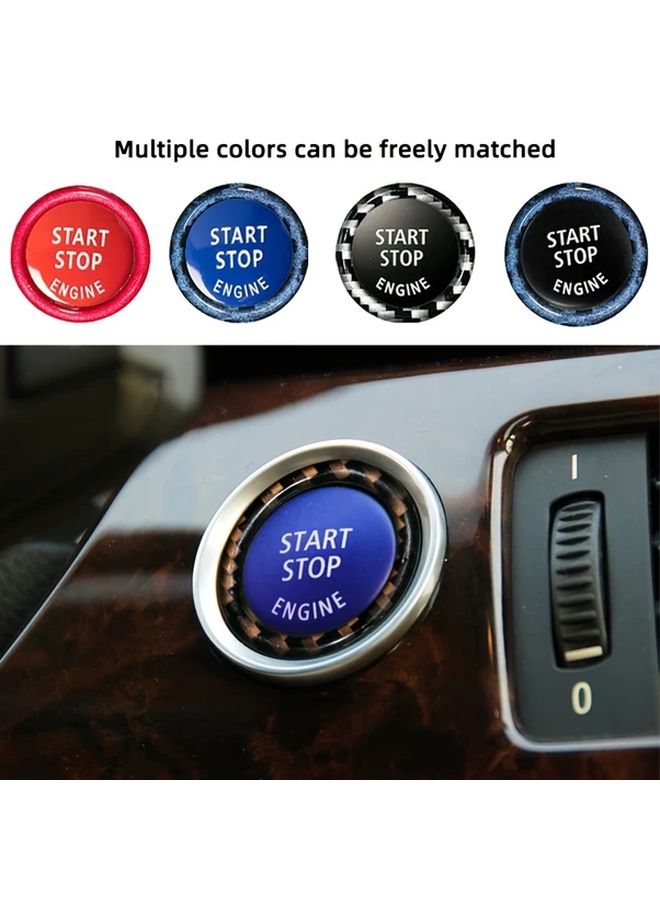 One Touch Start Stop Ignition Button Replacement Ring Bright Red Color Easy Installation - Image 4
