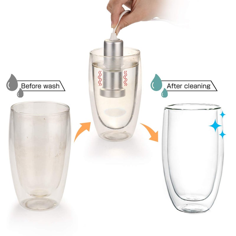 BlumWay BlumWay Jewelry Cleaner Machine,Sonic Cleaner Portable Household Ultrasonic Eyeglass Cleaner, Professional Ultrasonic Cleaning Machine for Jewelry Silver Diamonds Ring Glasses Fruits Vegetable  - Image 3