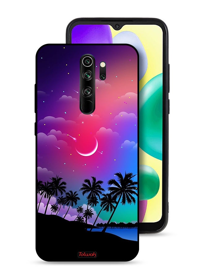 Tolwak Xiaomi Redmi Note 8 Pro Protective Case Cover Moon In Night Art - Image 1