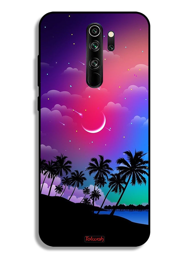Tolwak Xiaomi Redmi Note 8 Pro Protective Case Cover Moon In Night Art - Image 2