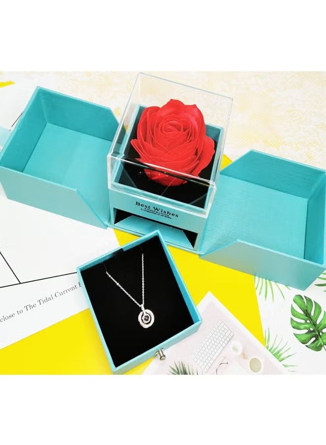 الاكريليك مزدوجة روز هدية مربع - Image 2