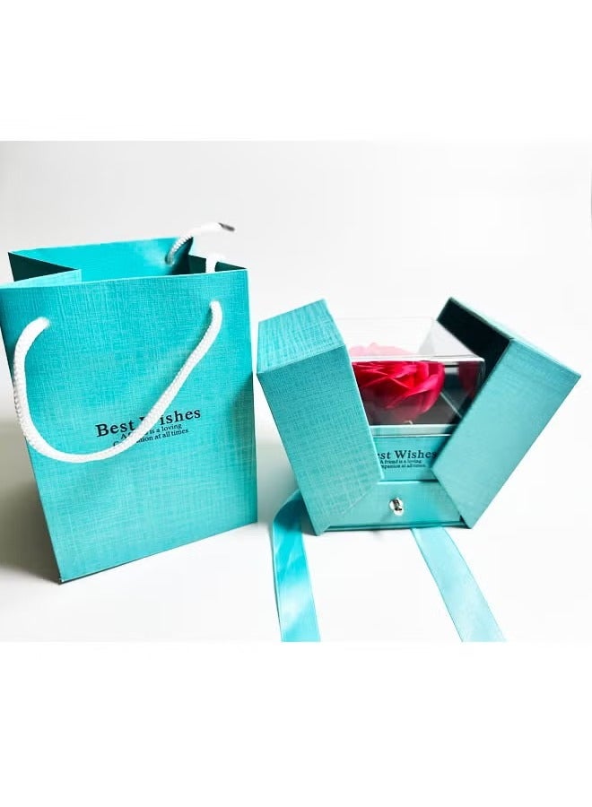 الاكريليك مزدوجة روز هدية مربع - Image 4