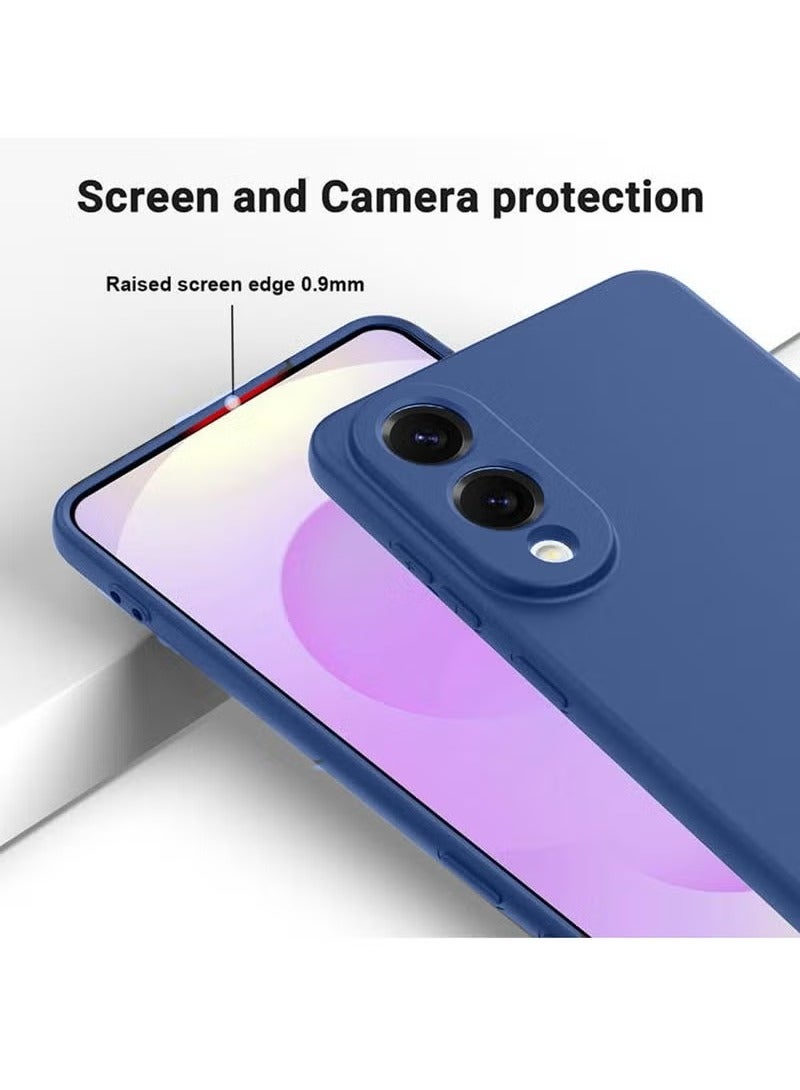 TIGER Samsung Galaxy S25 Edge 5G 2025 Premium Soft Liquid Silicone Case Cover – Navy Blue – Shockproof, Soft-Touch, Full Protection, Anti-Scratch, Lightweight Design with Raised Edges for Camera & Screen Safety – Slim Fit, Anti-Fingerprint, Durable - Image 4